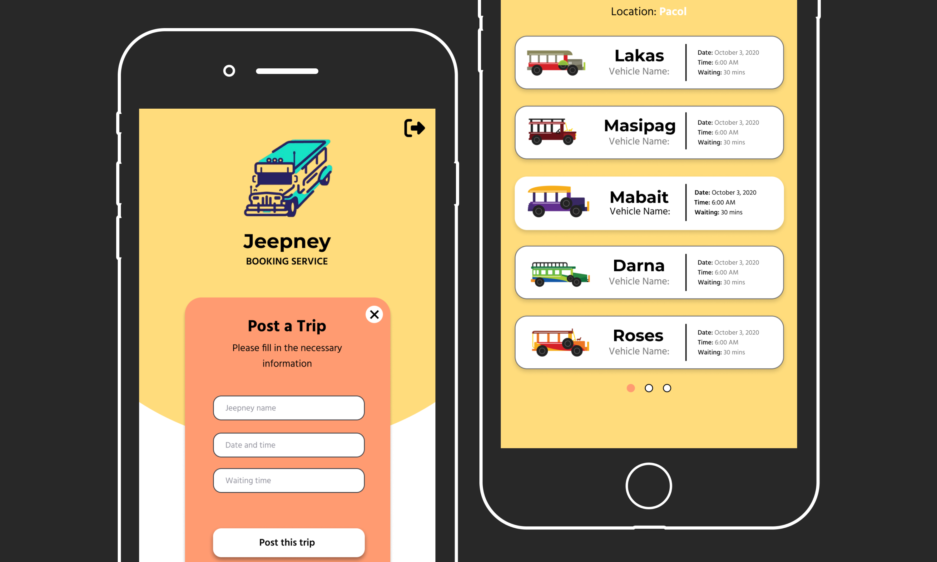 Finished UI of Go Jeep