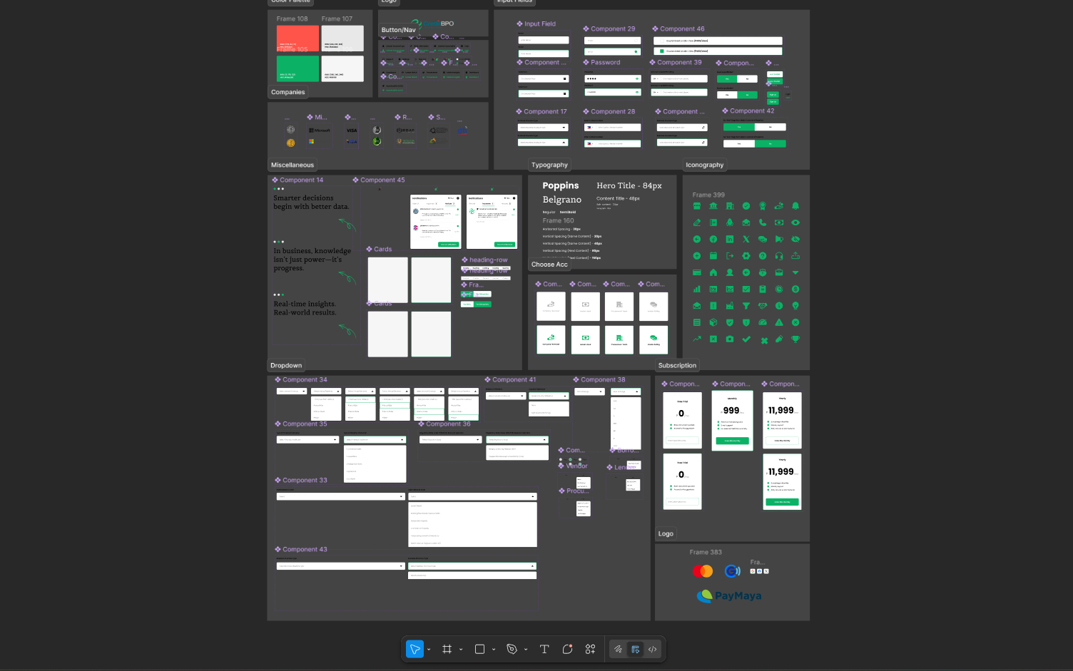 Design system of matching platform